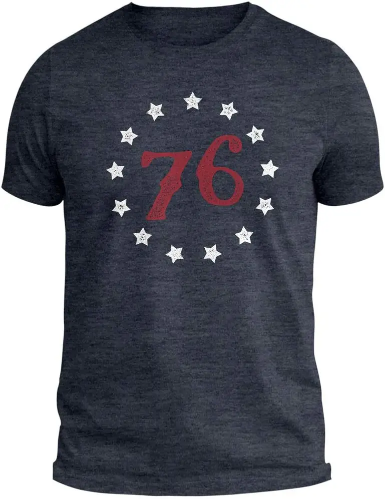 

76 USA American 4th of July Betsy Ross Flag Patriotic United States T Shirt tee