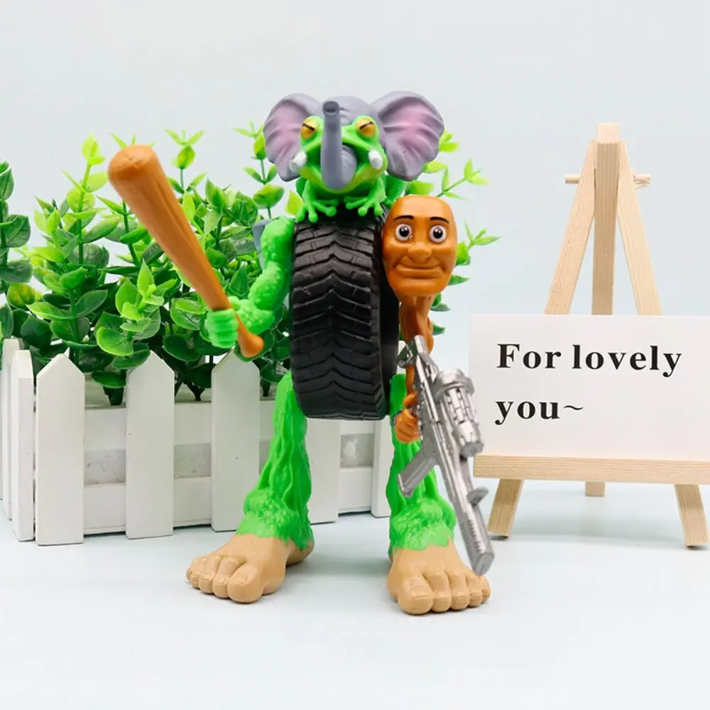 

Model Tungtungsahur Strange Animals Figure PVC Removable Tung Tung Sahur Figure Toy Figurines Sensory Toy