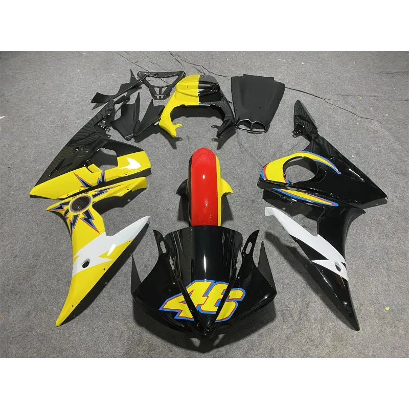 

a/Yellow black white Fairing for YAMAHA YZFR6 2003 - 2005 YZFR6 03 04 05 Kits YZF600 R6 03 04 05 Motorcycle Fairing