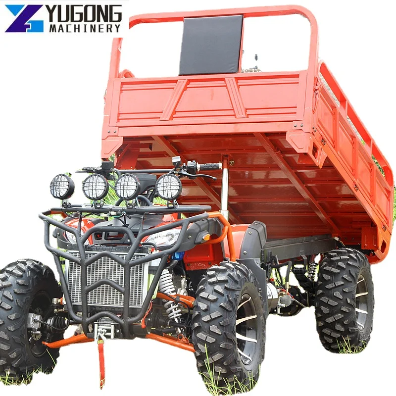 ATV Four-wheel Cross-country Motorcycle Four-wheel Drive Agricultural Farmer's Vehicle with Cargo Compartment