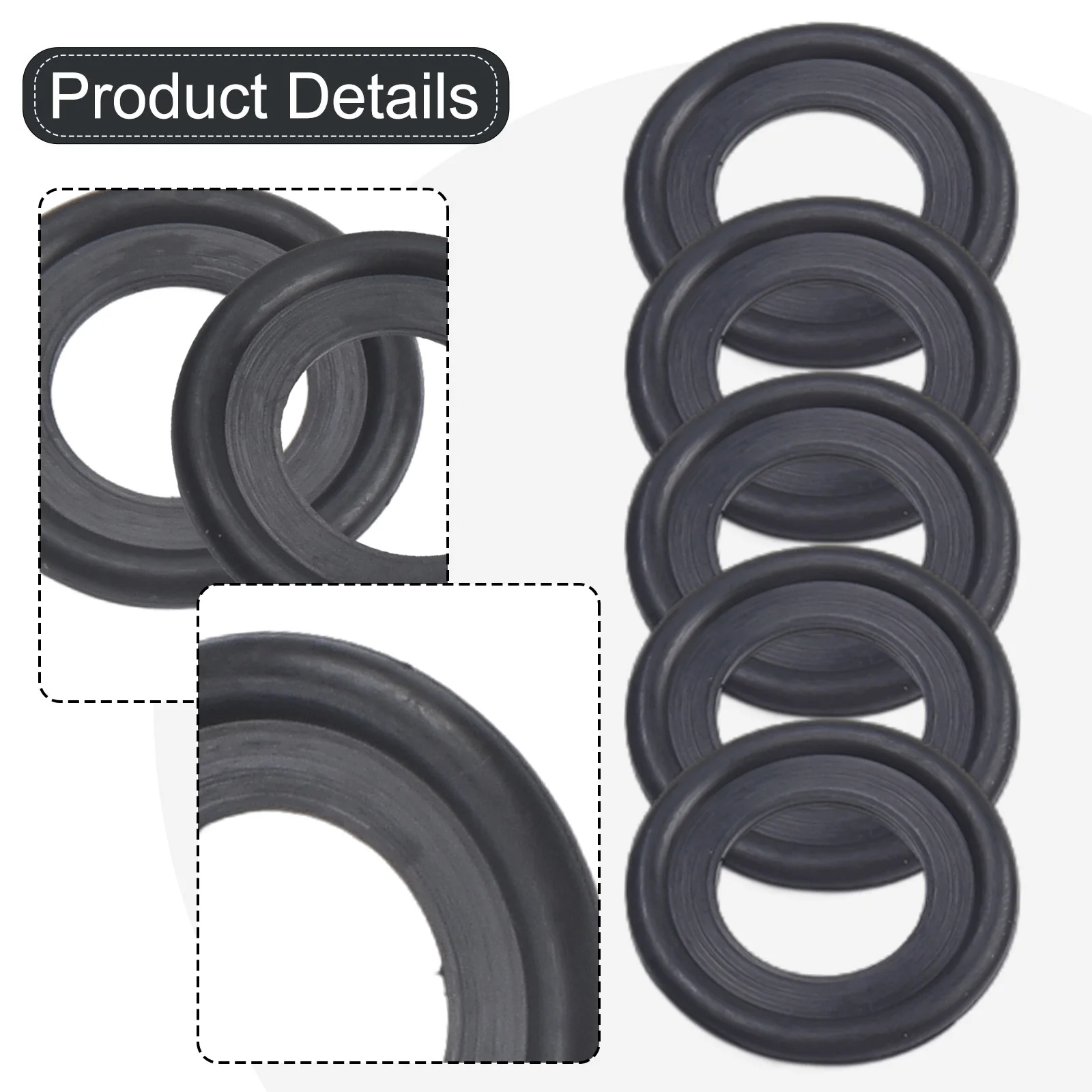 Rubber Oil Drain Gasket Washer 10 Piece Set with OEM 12616850 Replacement Part for Engine Oil Pan Leak Protection