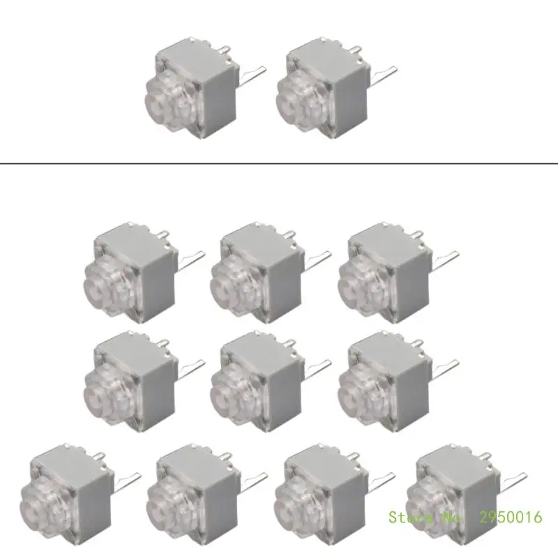 2PCs/10PCs Mouse Micro Switches for HUANO 10 Millions Clicks Silent Mouse Button Micro Switches 2Pins 6x6x7.2mm