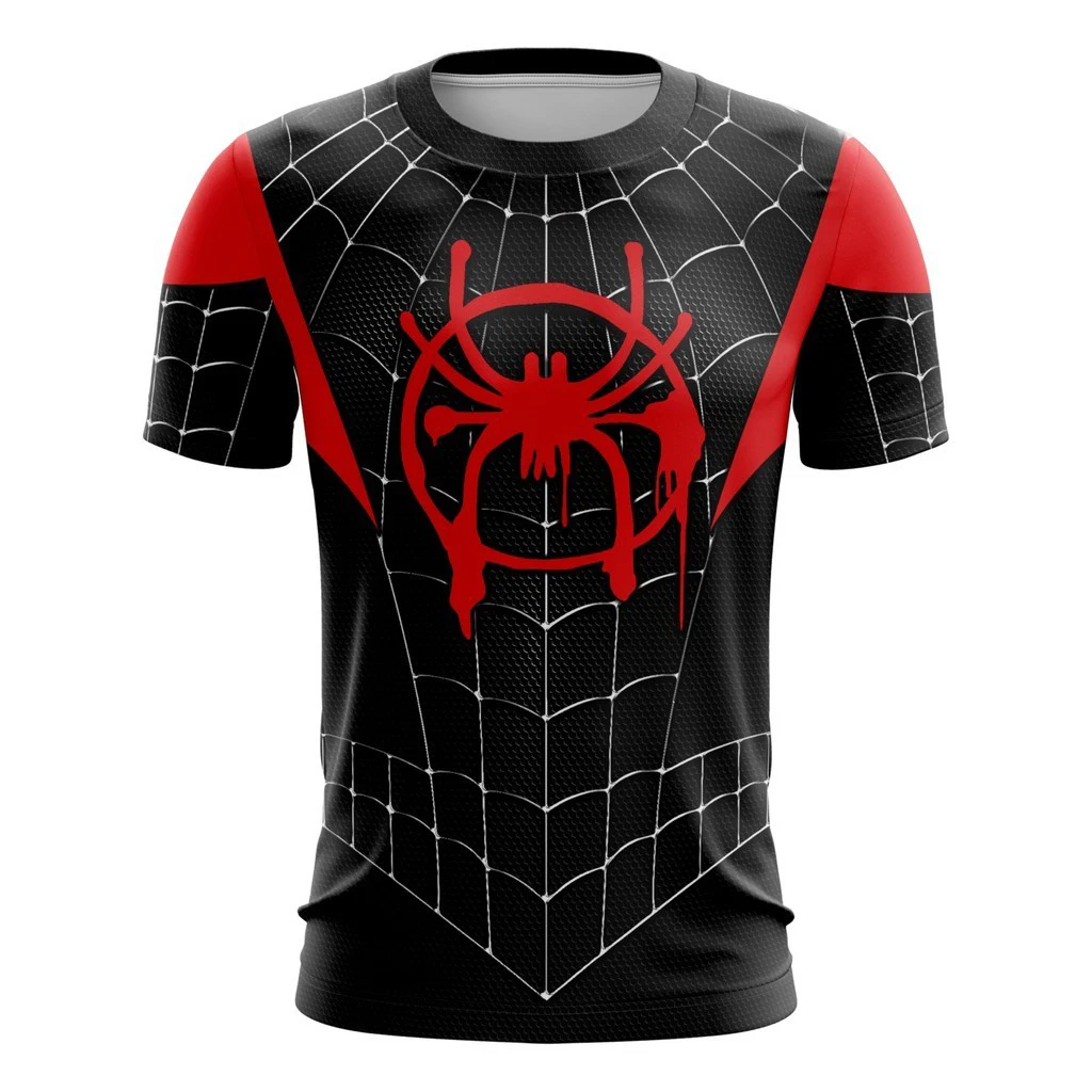 Extraordinary Spider Man t-Shirt Man Spider Miles Morales Spider Man Uniform 3D Spider Man Series Universe Parallel T-shirt