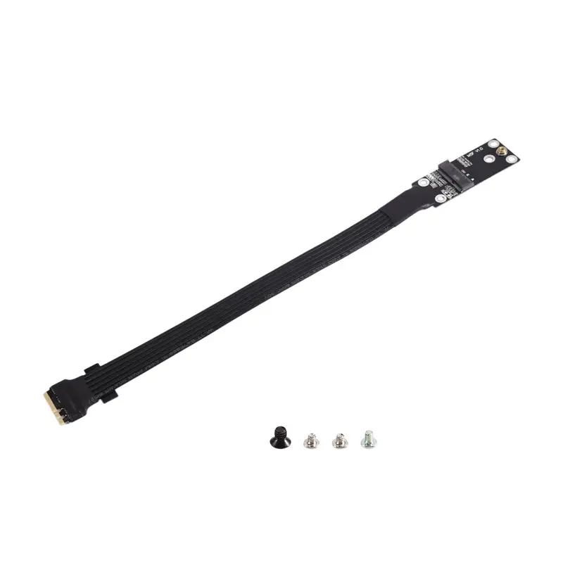 Super Deal -M.2 Key A.E. Wifi Card Extension Cable PCI-E 4.0 X1 Riser 20CM