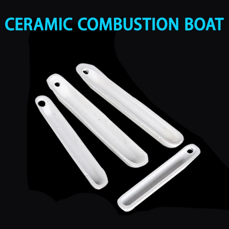 

1 piece burning boat ceramic burning boat porcelain ark ash dish 72/88/90/97mm high temperature resistant laboratory consumables