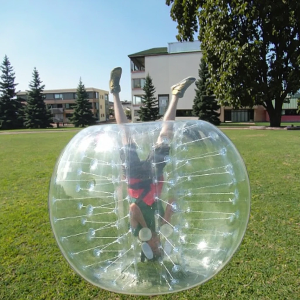 

TPU Inflatable Bubble Body Soccer Zorbing Ball Human Bumper Ball Kids Adults Hamster Stress Football Game PVC Bumper Ball