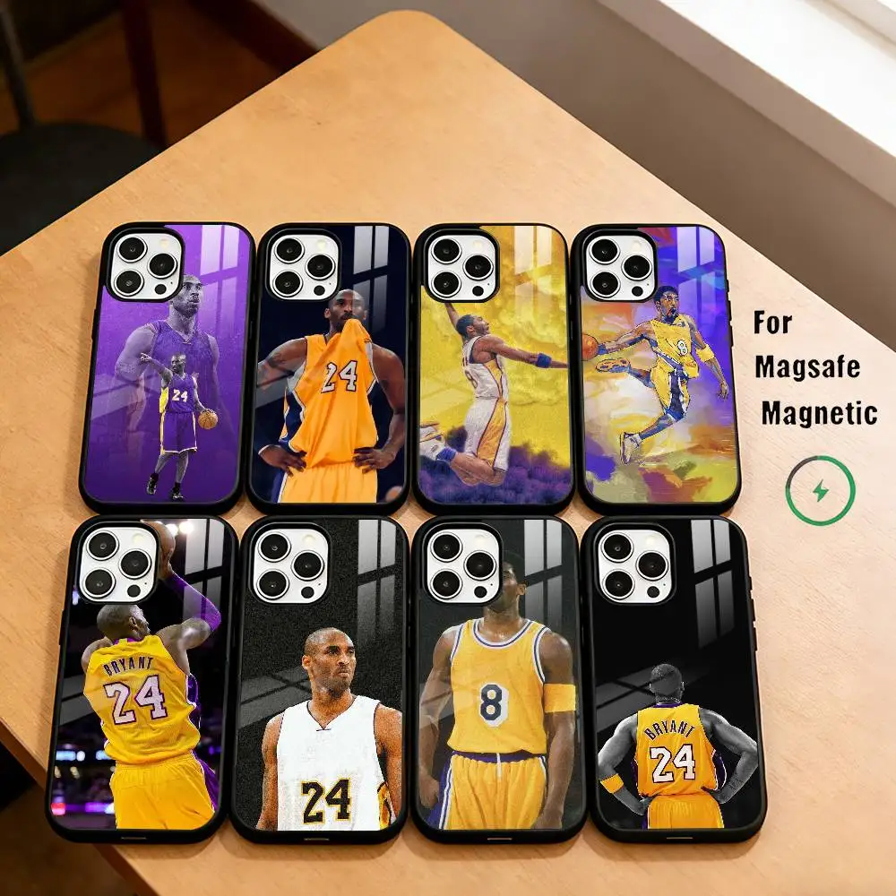 Basketball star K-Kobe B-Bryant  Phone Case For iPhone17,16,15,14,13,12,11 Plus,Pro Supports Magnetic Wireless Charging