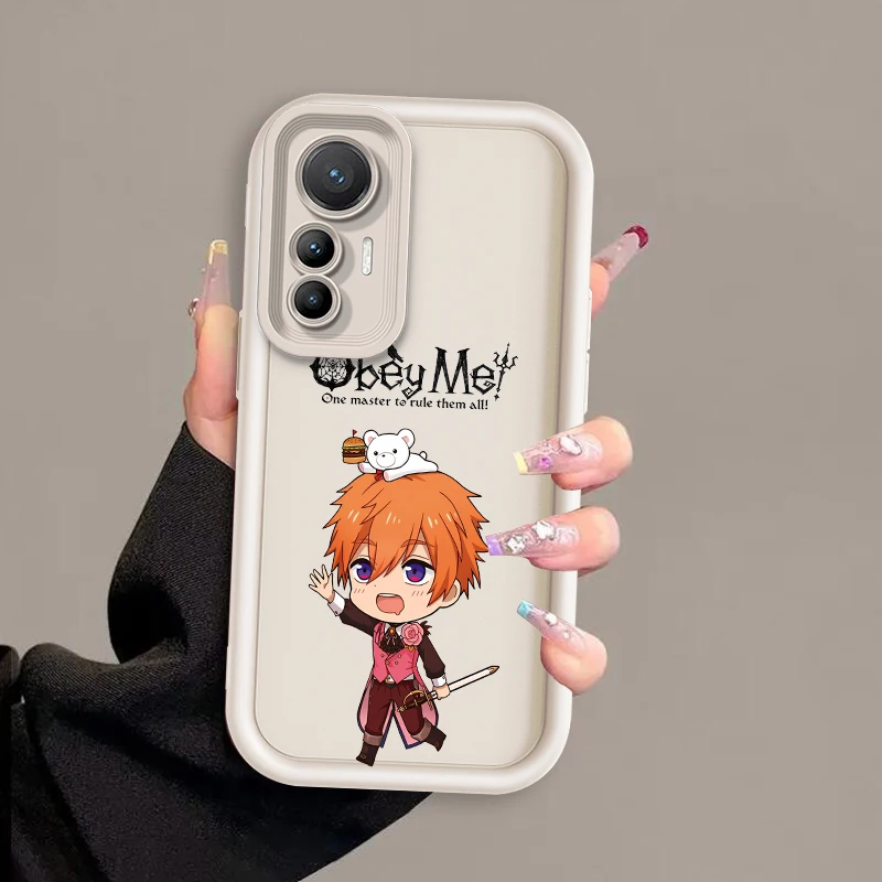 Obey Me Anime Cute Eye Ladder For Xiaomi MI 14 12T 11 Lite Poco M3 X5 X4 F5 F4 F3 F2 GT Pro 5G Funda Phone Case