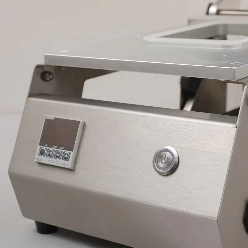 

DQ-3 New Stainless Steel New Design Hand Operated Snacks Fast Food Fish Tray Packing Tray Heat Sealing Machine