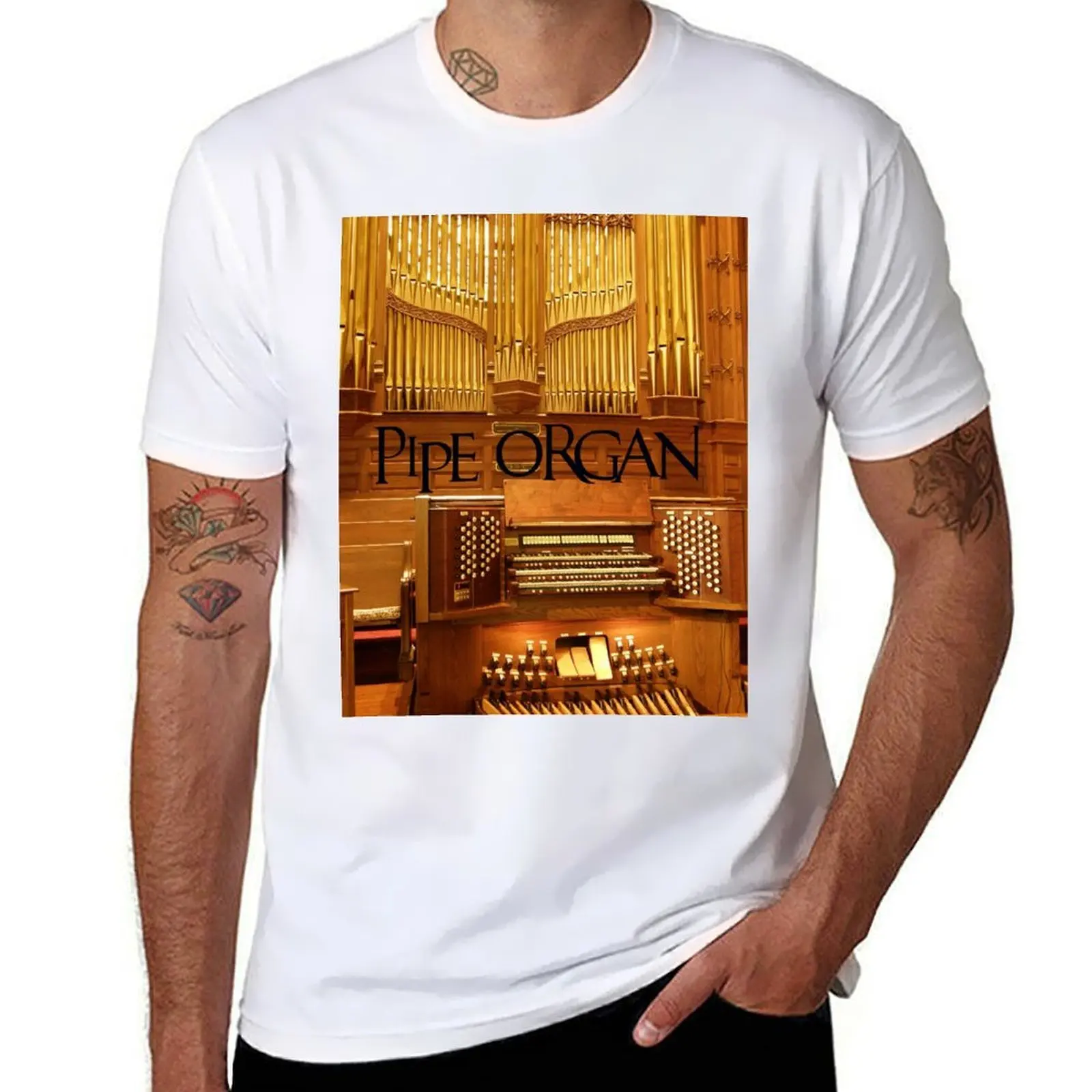 

Big Pipe Organ T-Shirt graphic t shirts for man man t shirt cotton high quality T-Shirt