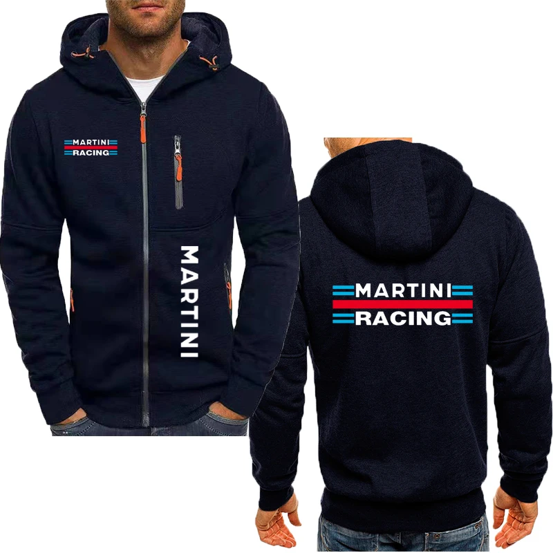 Martini Racing 2024 Men\'s Racing Suit Jacket Long Sleeves Casual cotton Men\'s Hoodies Sweatshirts Print Clothing Comfortable Top