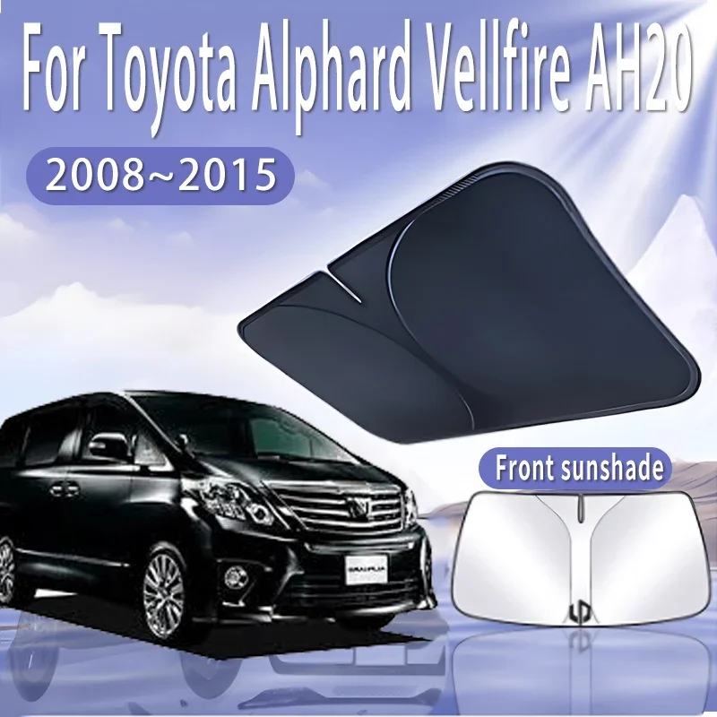 

Car Sun Visor For Toyota Alphard Vellfire AH20 2008~2015 2010 Front Windshield Sunshade Heat Insulation Summer Auto Accessories