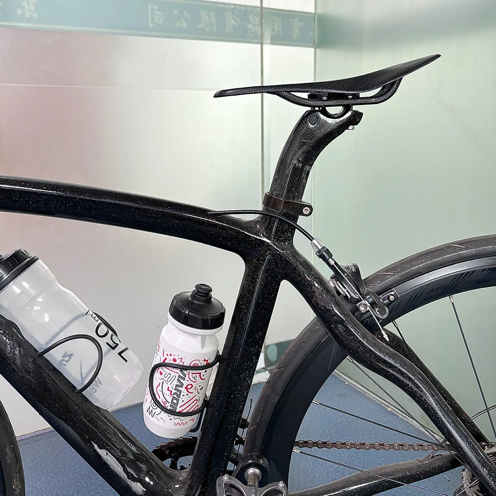 BUCKLOS Vollcarbon-Rennradsattel 240*120mm Carbon-MTB-Sattel Ultraleichter Faltbarer Fahrradsitz Carbon-Sitzkissen – Detail 11
