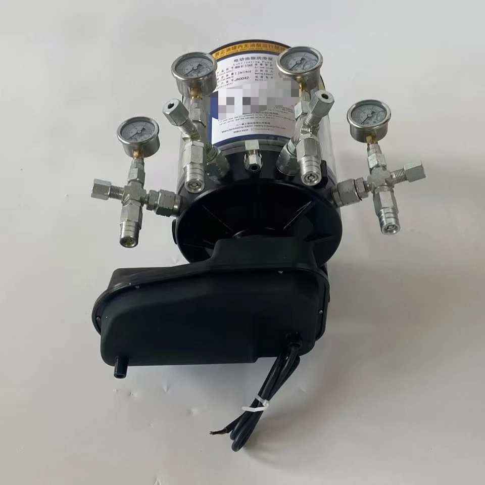 FOR SANY Mixer Station Main Engine Butter Pump Four outlet Electric Oil Lubrication Pump Weidong 4WDB-M1.2-244F