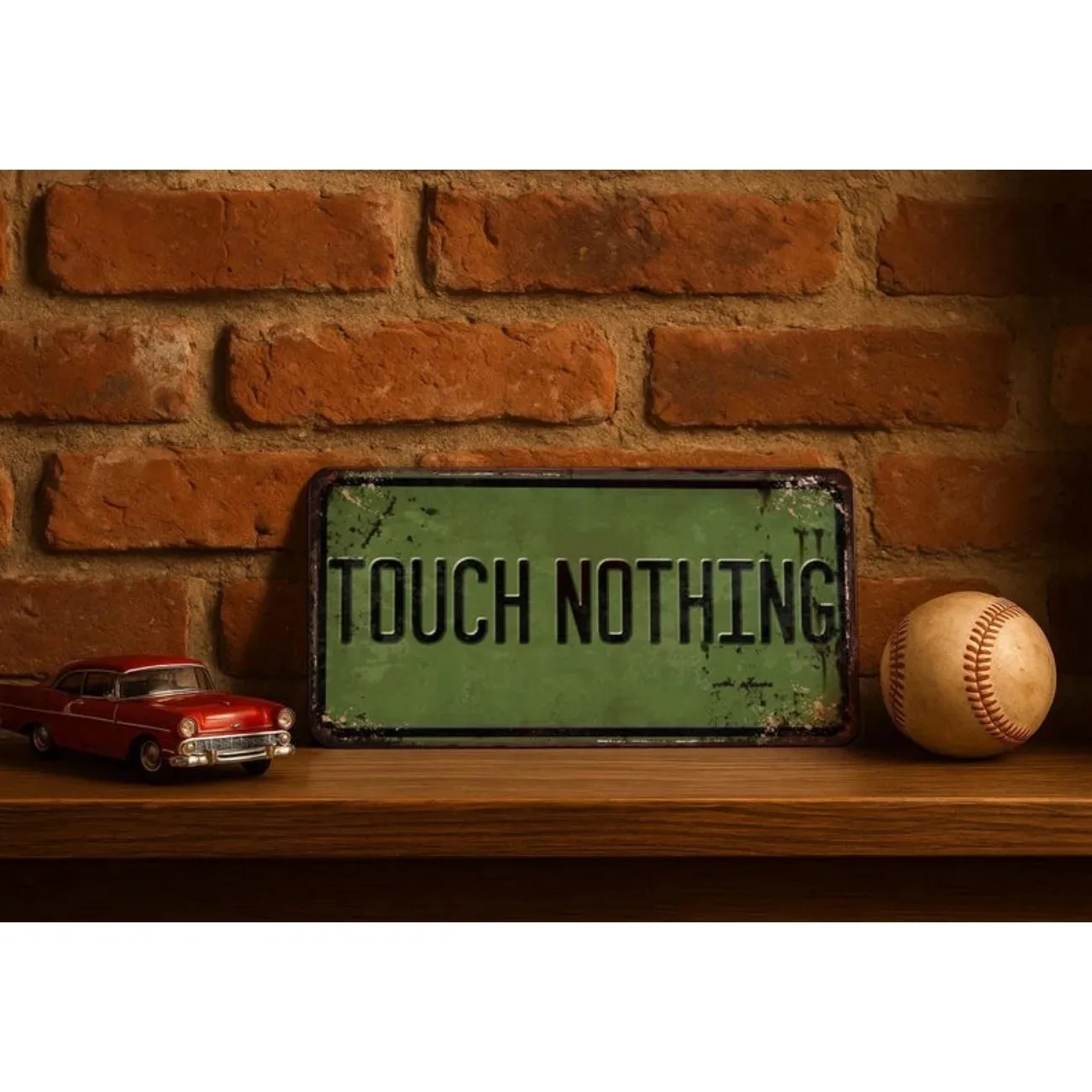 Custom Text Vintage Embossed Rust Effect Metal Sign 15×30cm Personalized Home Outdoor Wall Decor Plaque image 5