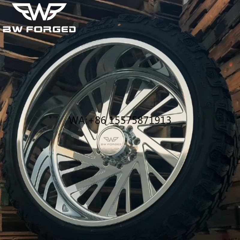 

Deep Dish Polished Chrome Forged Truck Wheel 20x10 22x10 22x12 24x12 24x14 for F150 Silverado1500 6x139.7 8x180 8x165.1 6x135