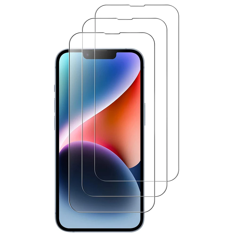 3PCS Displayschutzfolie aus gehärtetem Glas für iPhone 16e 16 E 15 Pro Max 14 Plus 13 Mini 12 11 SE 2022 2020 iPhone16e Schutzfolie
