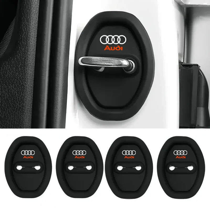 

2/4Pcs Silicone Car Door Lock Buckle Car Door Latch Mute Damping Cushion For Audi A1 A2 A3 A4 A5 A6 A7 Q3 Q4 Q5 Q6 Q7 S2 S3 S4 S