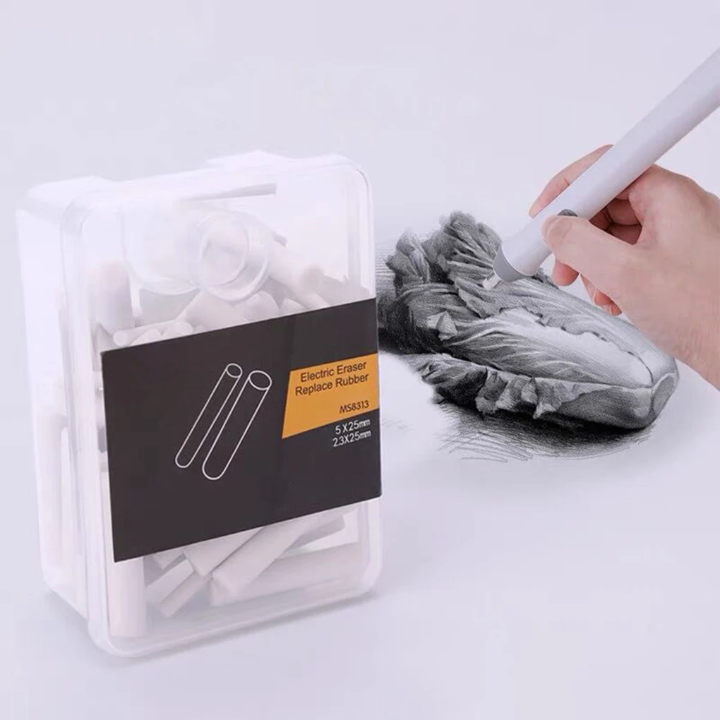 

White Replaceable Rubbers For Electric Eraser Never Out Of Eraser Power Again Electric Eraser Refill