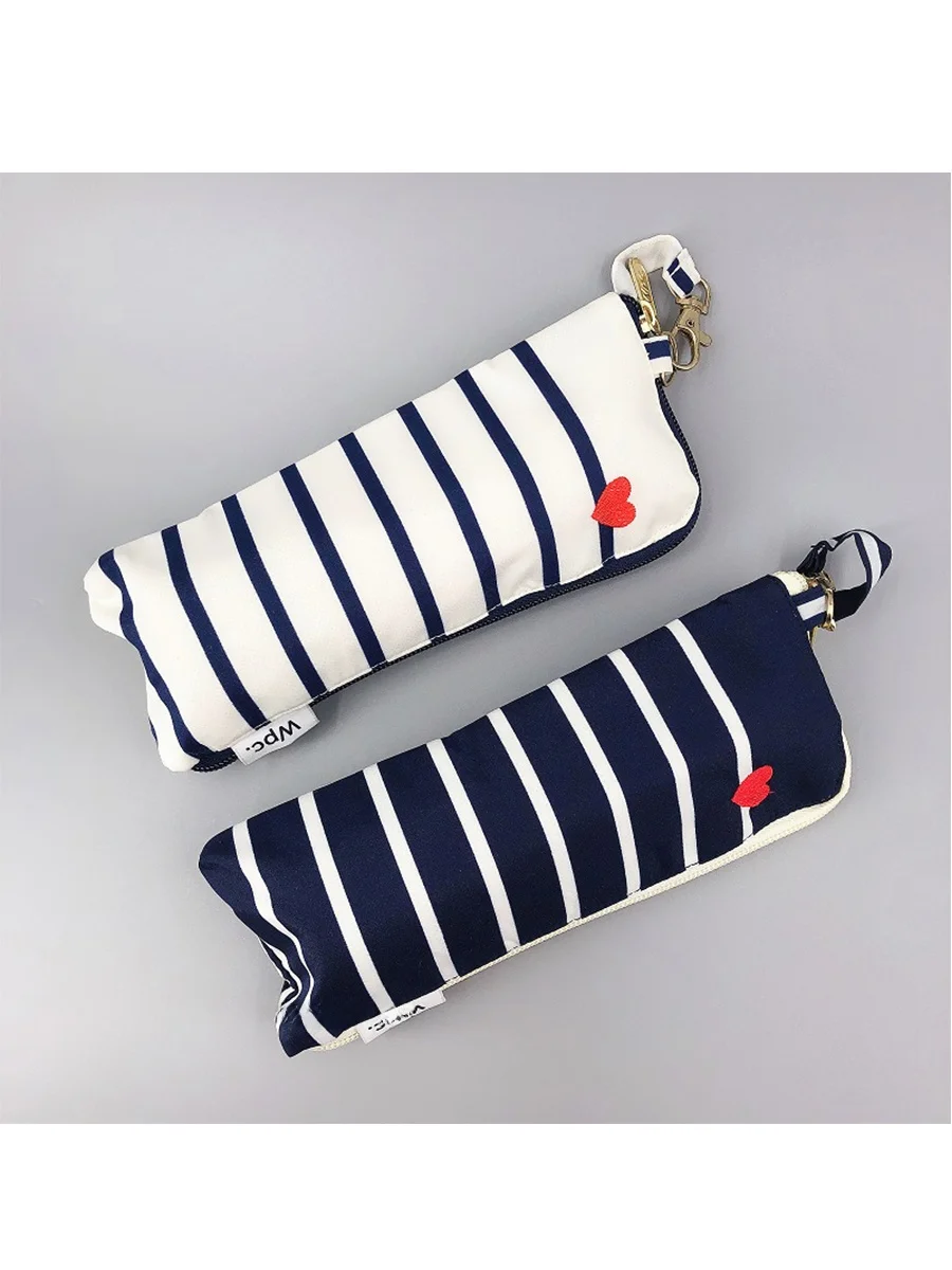 

Зонт WPC с полосками в морском стиле, солнцезащитный, непромокаемый, из алюминиевого сплава, всесезонный, простой дизайн, полиэстер, черный G...