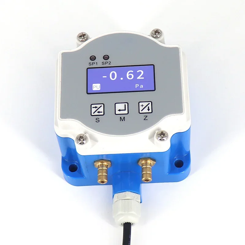 WNK 4-20ma 0-10V Differential Pressure Transmitter For Hvac Ventilation Air Conditioning