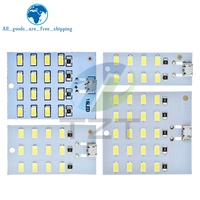 high quality 5730 smd 5V 430mA~470mA White  Mirco Usb 5730 LED lighting panel USB mobile light Emergency light  night light