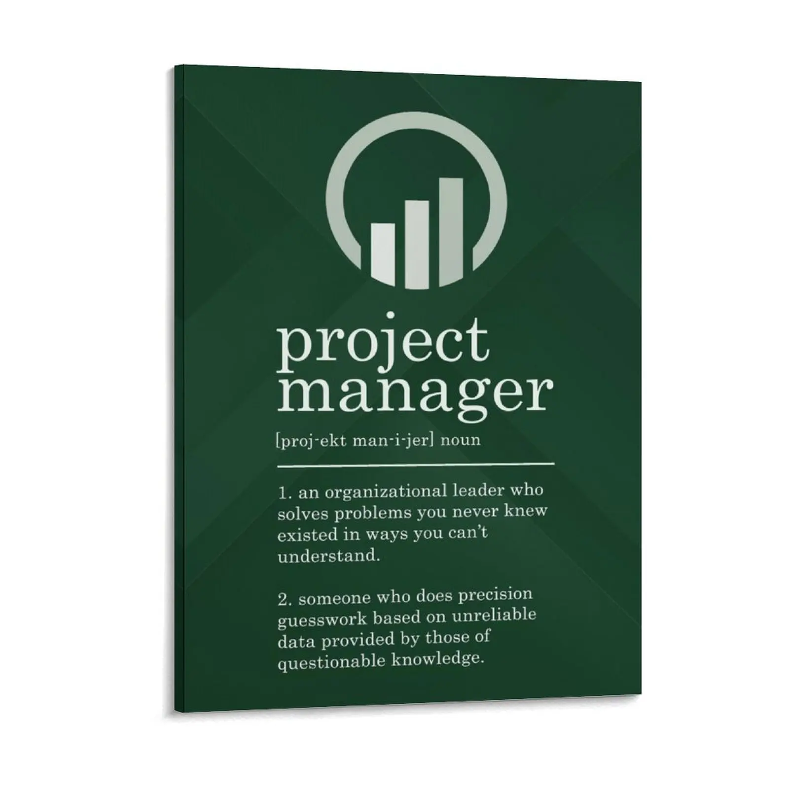 Project Manager Definition Canvas Painting Poster Design Garage Plaques Wall Cave Character Designing Framed Wall Paintings