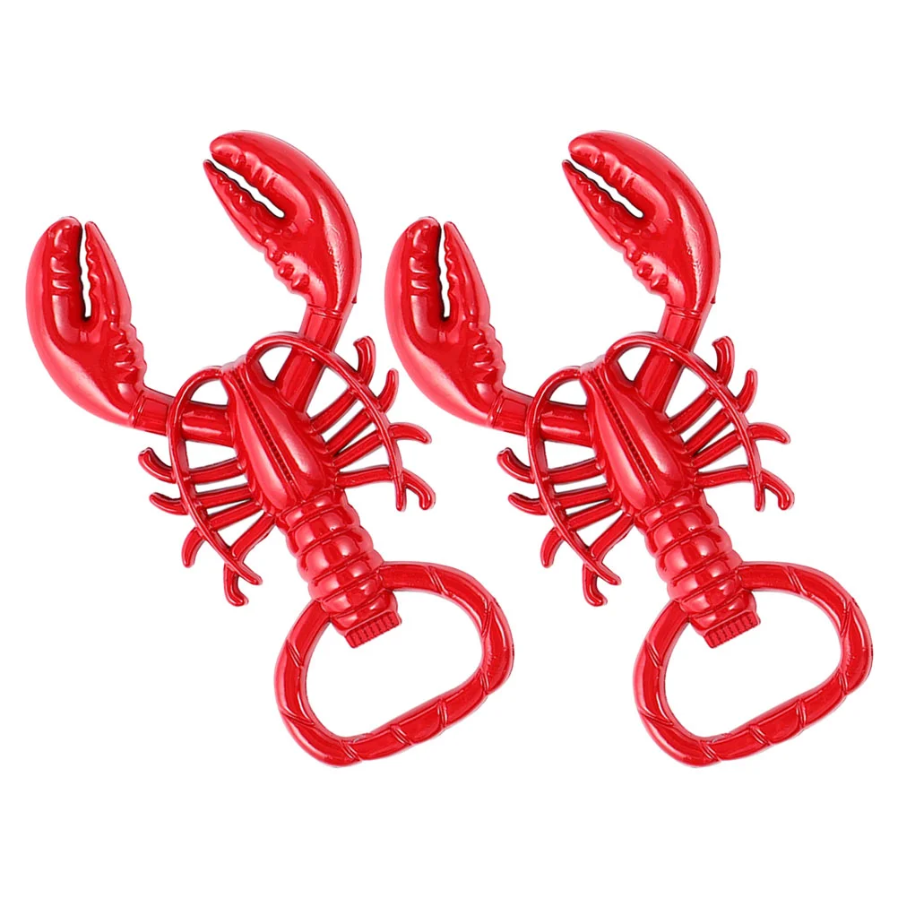 

2Pcs Kitchen Bottle Opener Bottle Opening Tool Lobster Shape Bottle Opener Home Accessory Beer Opener