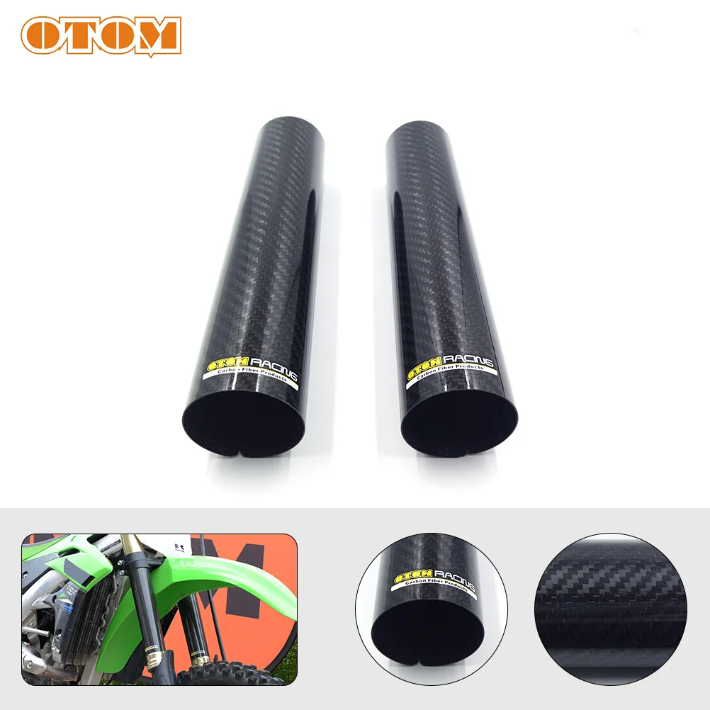 

For Husqvarna KTM Motorcycle Fork Guard Shock Absorber Cover Protection Yamaha Kasawaki Suzuki Honda Pit Dirt Bike Carbon Fiber