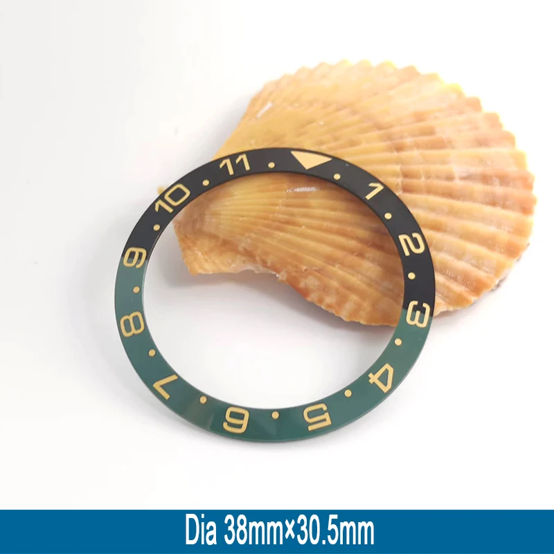 

38mm*30.5mm Sloping Ceramic Bezel For SKX007 SRPD Dive Watch Case NH35 NH36 Movement Watch Case Replace Watch Bezel Insert