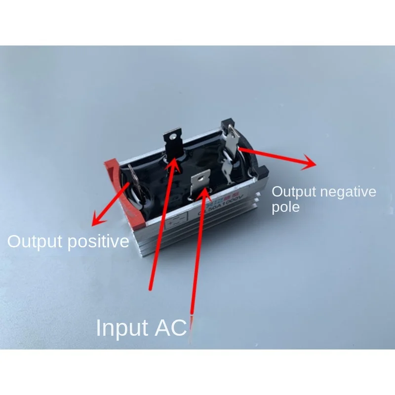 50A 1000V Two-phase Rectifier Bridge Motor Dedicated Rectifier Integrated Bridge Stack DC Motor Accessories