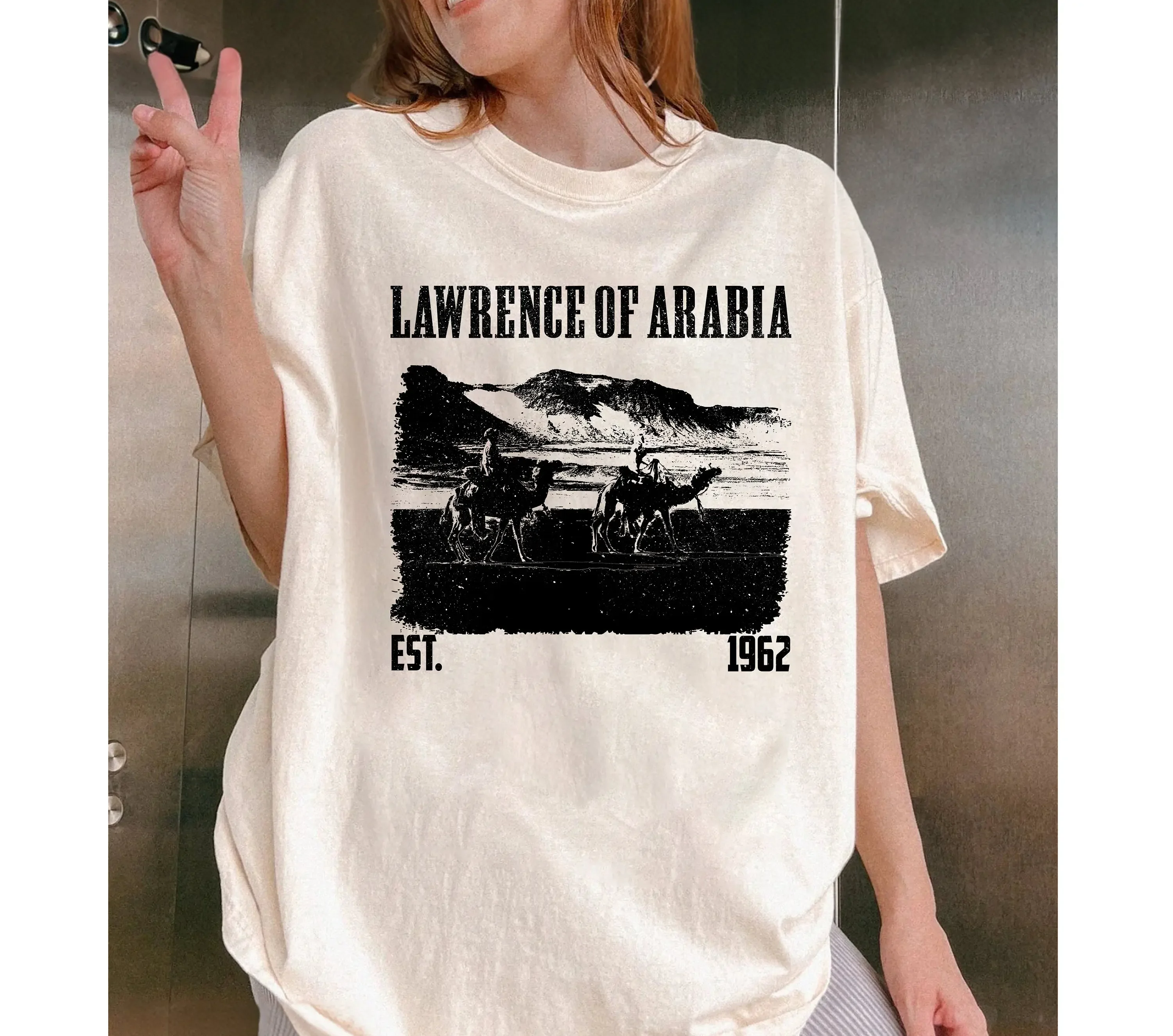 Lawrence of Arabia T Shirt Movie Vintage Midcentury Retro MinimalisT