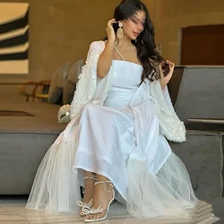 Sequin Mermaid Formal Occasion Dresses 2024 With Coat Pleat Long Ball Gowns Floor Length Evening Party Gown فساتين الحفلات