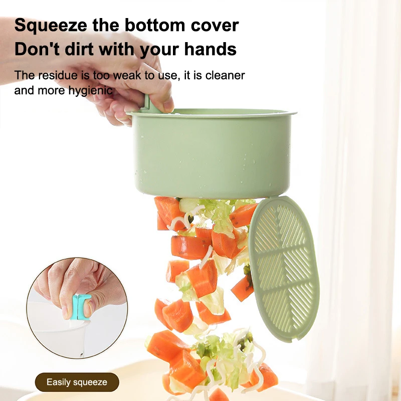 Two-in-one Sink Hanging Strainer Basket Openable Bottom Cover Detachable Kitchen Garbage Filter Multifunctional Quickly Drain