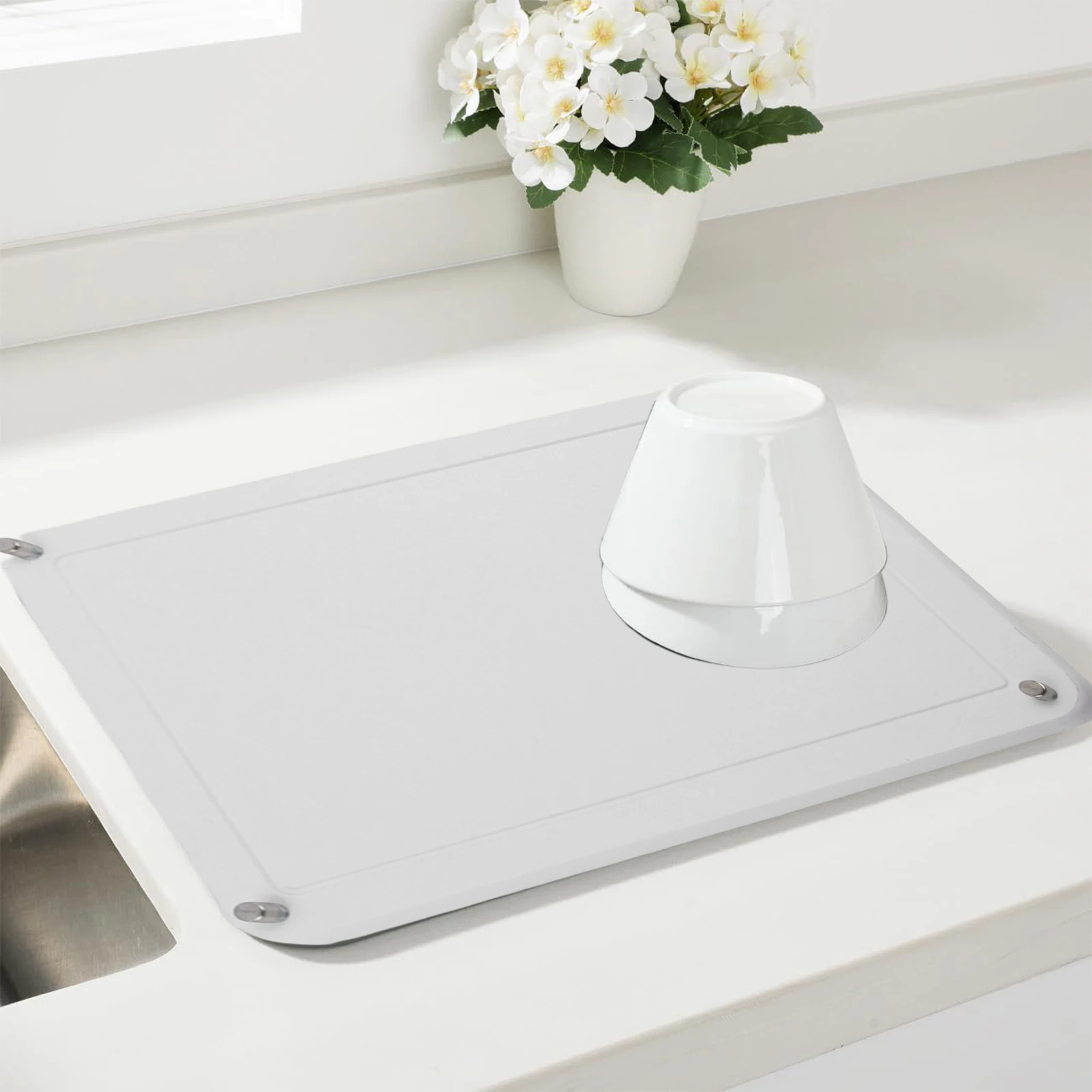 Countertop Drying Diatomite Drying Mat Stone Drying Mat Porous Design Restores With Sandpaper Stable Placement