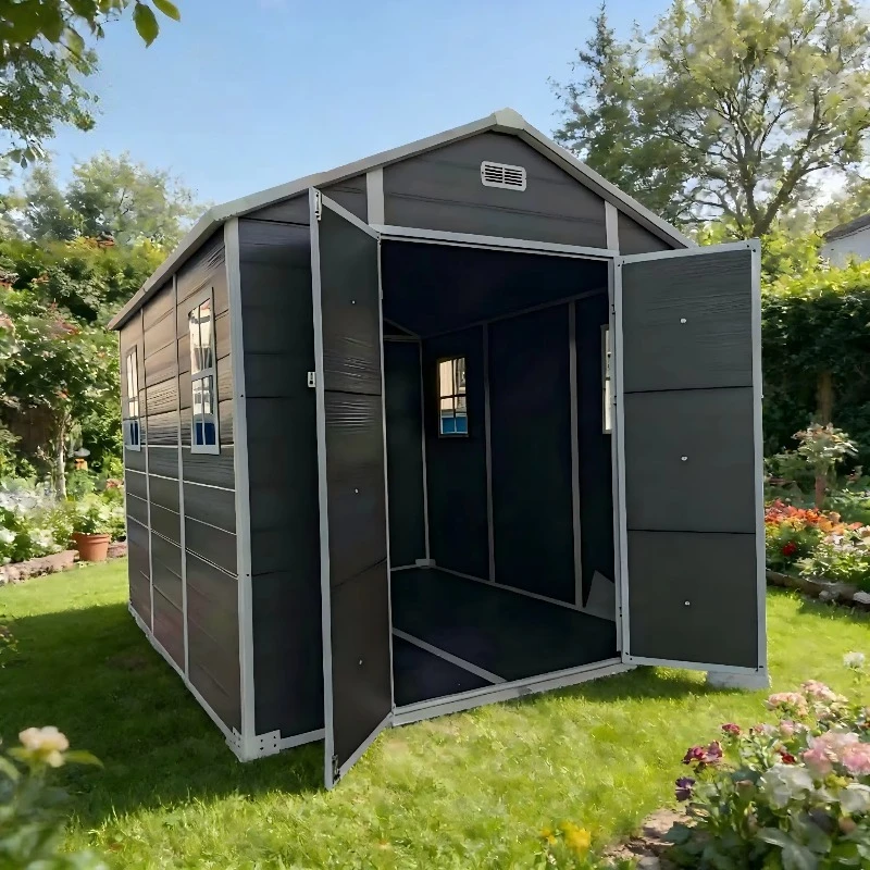 Garden buildings of various sizes, garden cabins 8x12 feet, outdoor garden tool storage houses