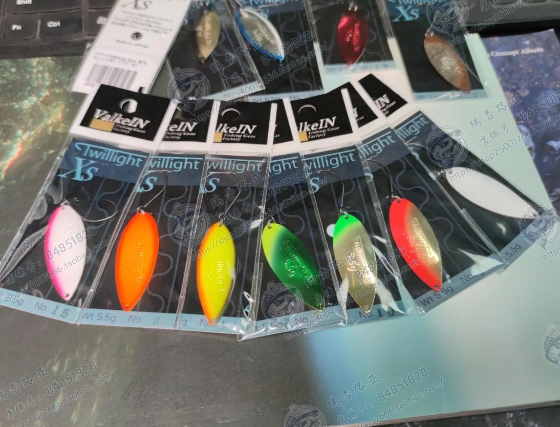 Imported From Japan VALKEIN TWILIGHT XS Stream Sequins 5.5g Crossmouthed Perch Military Fish Road Subbait