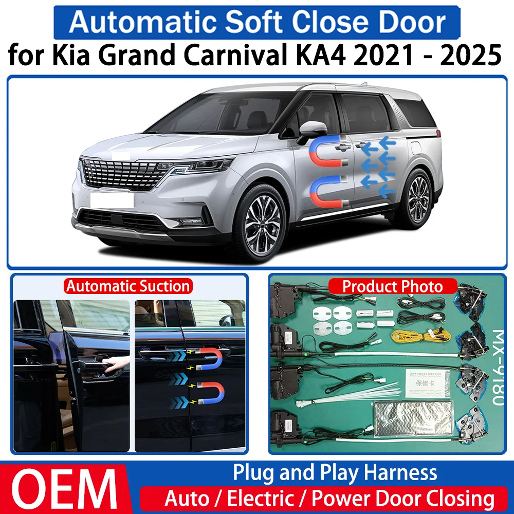 

for Kia Grand Carnival KA4 2021 2022 2023 2024 2025 Car Automatic Soft Close Door Electric Suction Kit Auto Power Closing System