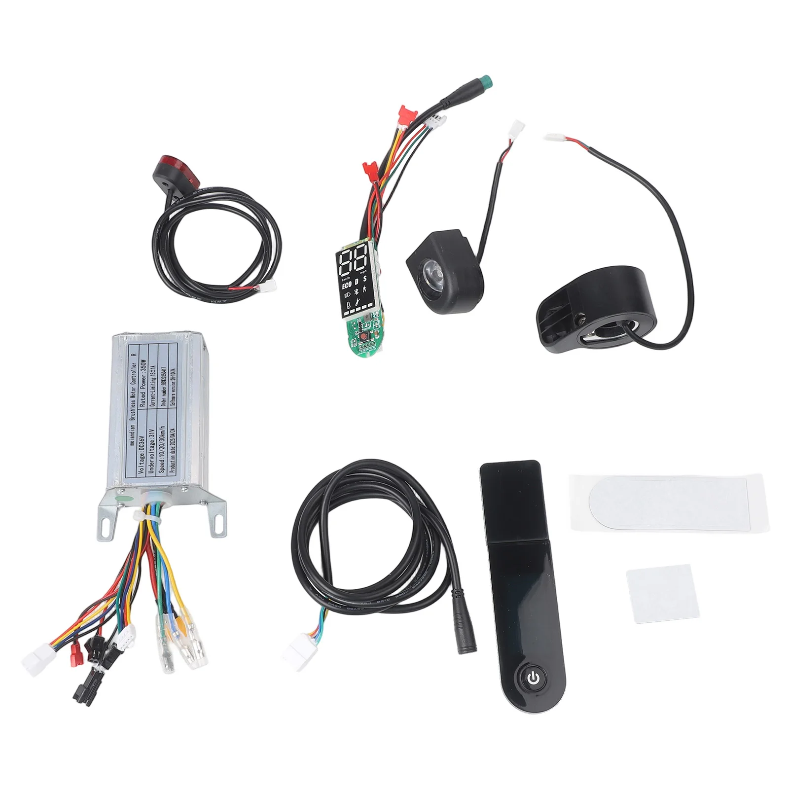

36V 350W Controller Dashboard Accelerator Motherboard With Led Display Scooter Replace For E-Scooter