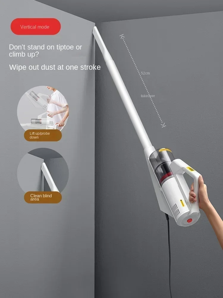 Aspirateur ménager à main à grande aspiration, appareil puissant à haute puissance, multi-usages pour poils de chat et tapis