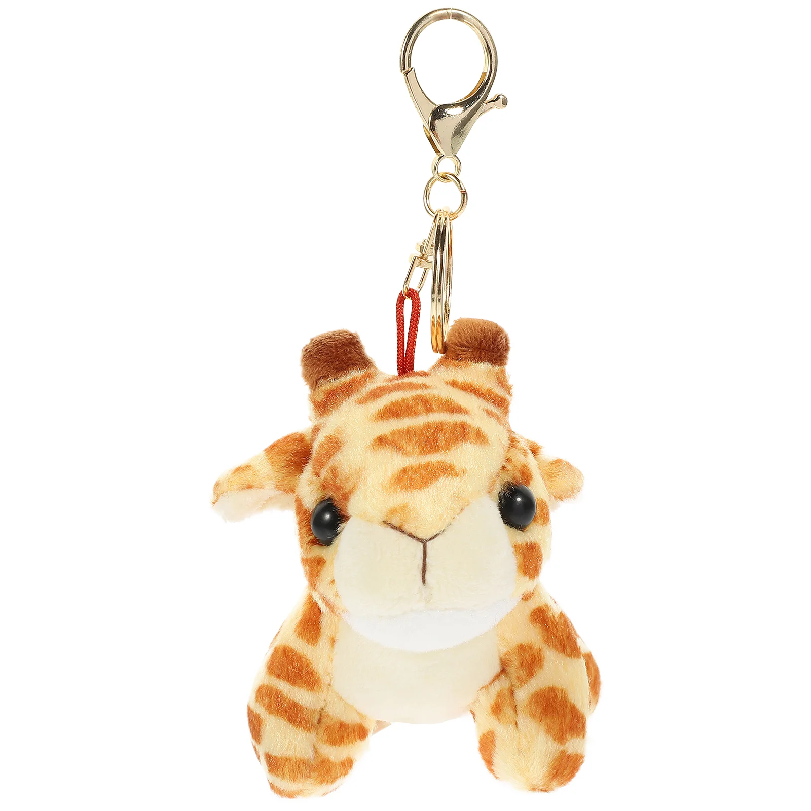 

Girl Plush Keychain Miss Stuffed Animal Giraffe Pp Cotton Zinc Alloy Toy Keychains for Backpacks Car Decorative Pendant