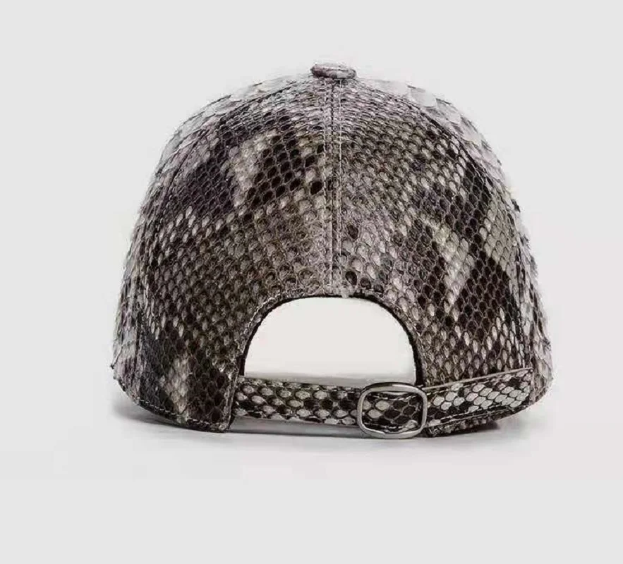 2024 new arrival Real python skin baseball cap Genuine leather sun hat PDD003