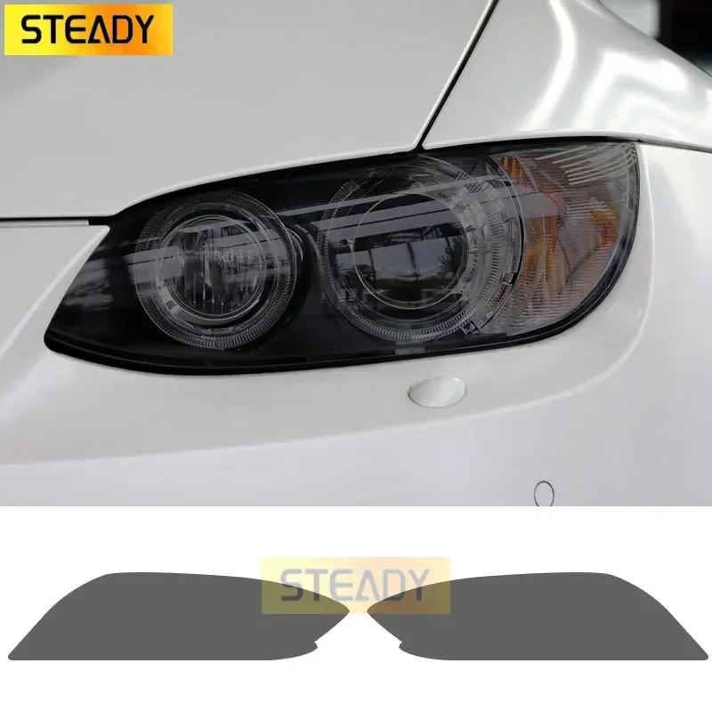 

2 шт., прозрачные ТПУ наклейки для автомобильных фар BMW M3 E90 E92 E93 F80