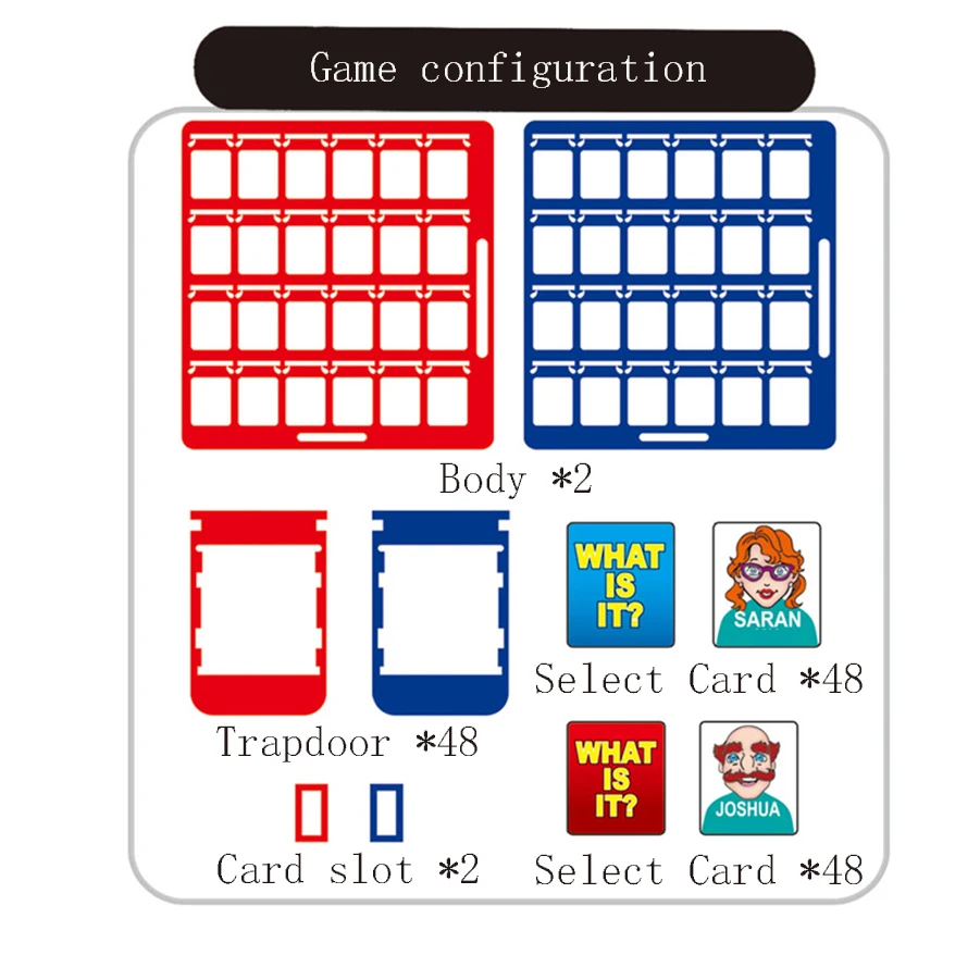 Guess who I am Game board game toys parent-child interaction game cards children\'s toys interactive puzzle thinking toys