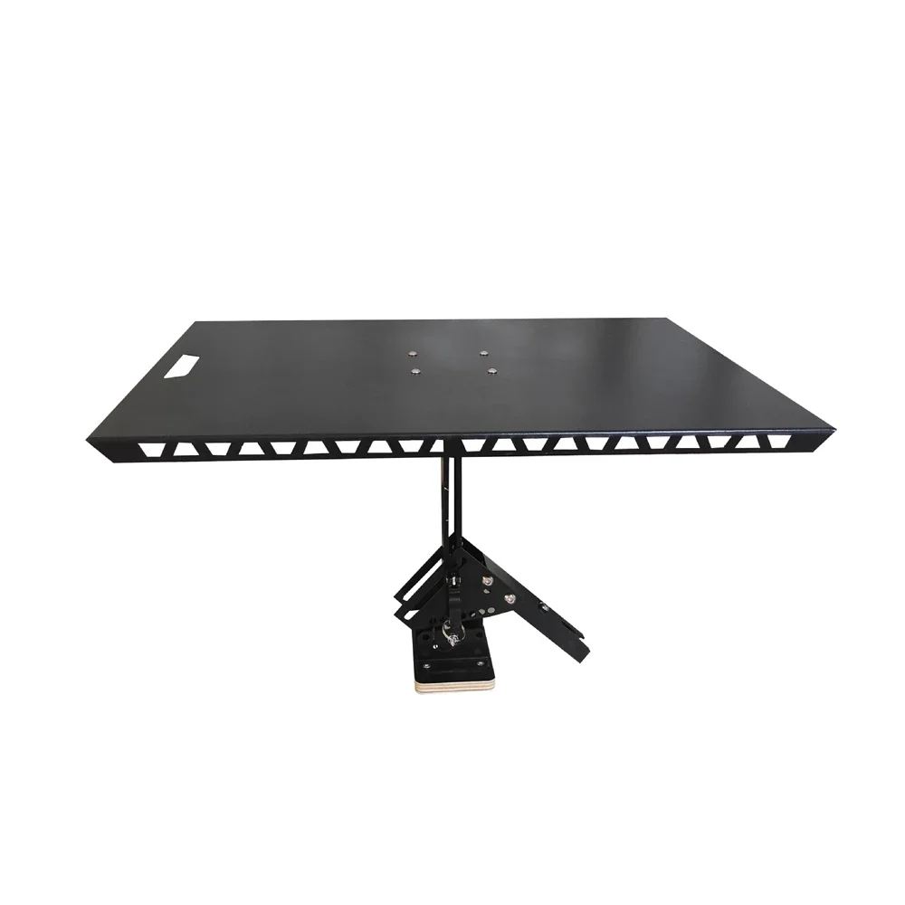 Universal Trunk Table Slot-Type Installation Wood And Metal Outdoor Camping Dining Table for RVs And Family Cars
