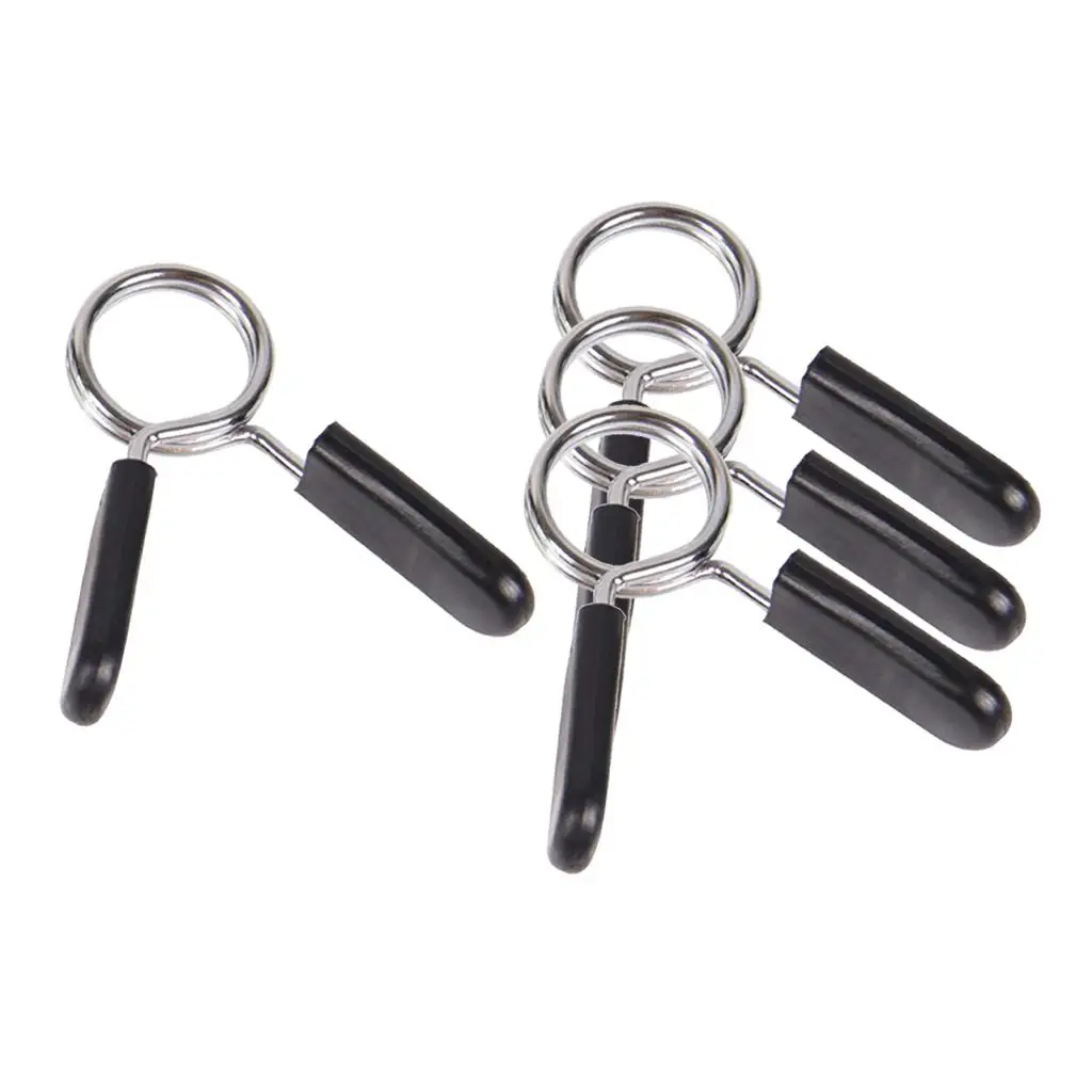 4Pcs Barbell Spring Clamp 28mm 1\'\' Clips Lock Collar Adjuster Attachment