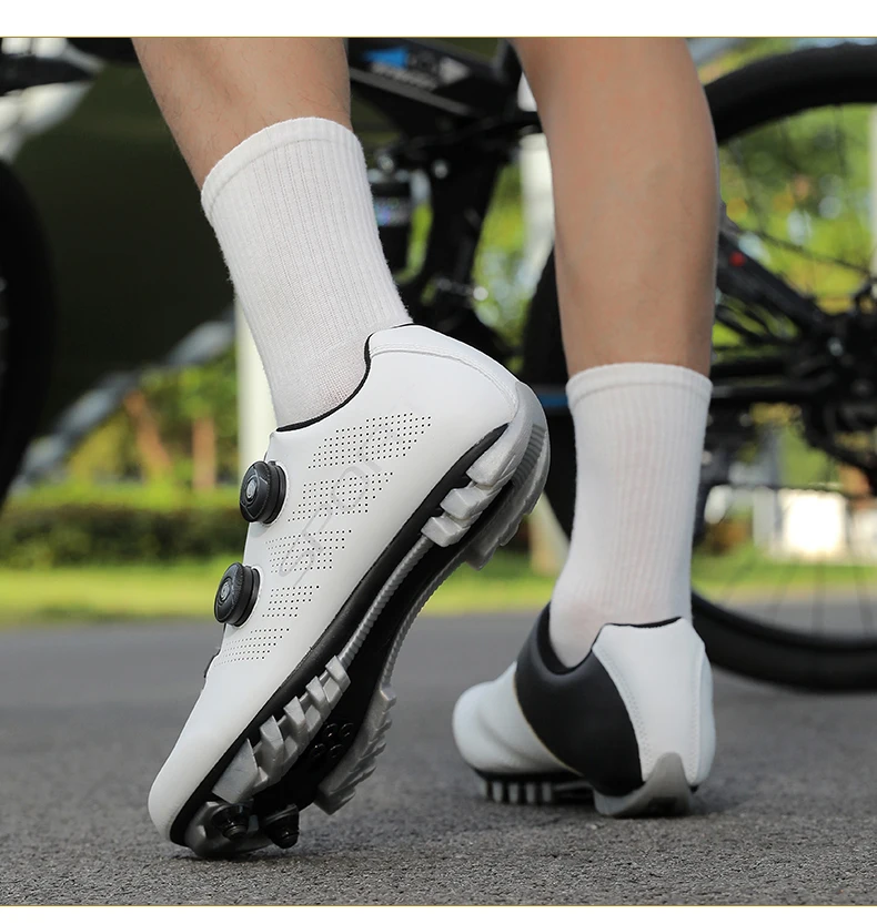 Atmungsaktive Fahrradschuhe für Herren und Damen, MTB-Schuhe, Trail-Mountainbike-Schuhe, Sport-Rennradschuhe, SPD-Pedal-Fahrradschuhe – Detail 12