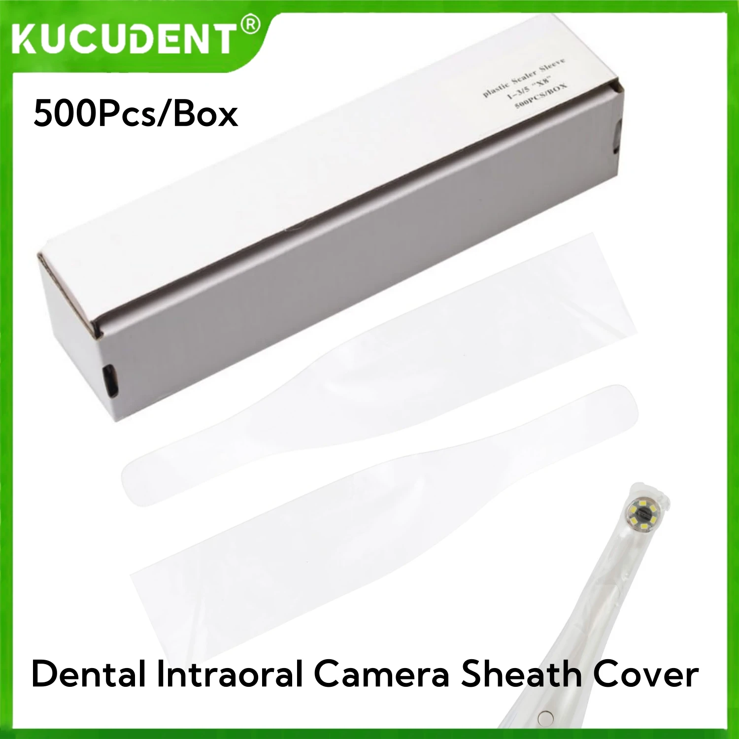 

500Pcs Disposable Dental Intraoral Camera Sheath Cover Sleeve for Endoscope Film Handle Protection Lab Dentist Tools