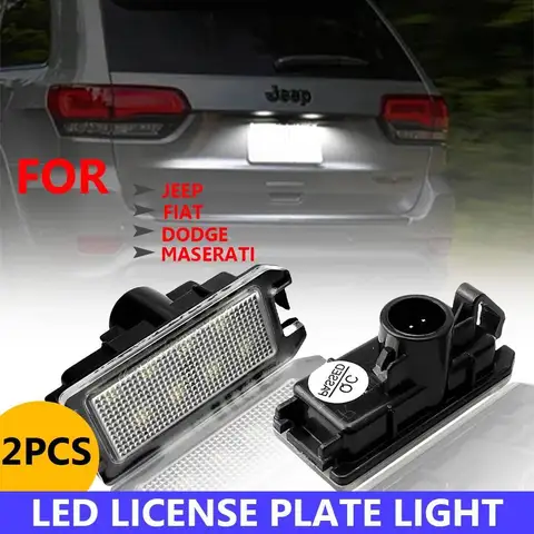 2X Canbus 18LED подсветка номерного знака для 14-20 Jeep Grand Cherokee WK2 14-17 Compass Patriot 2015-2017 Dodge Viper 13-17