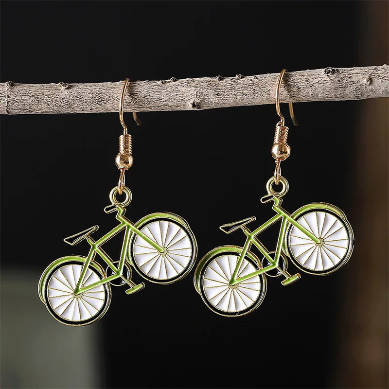 

Vintage BicycleCreative Fashion Pendant Earrings for Men and Women